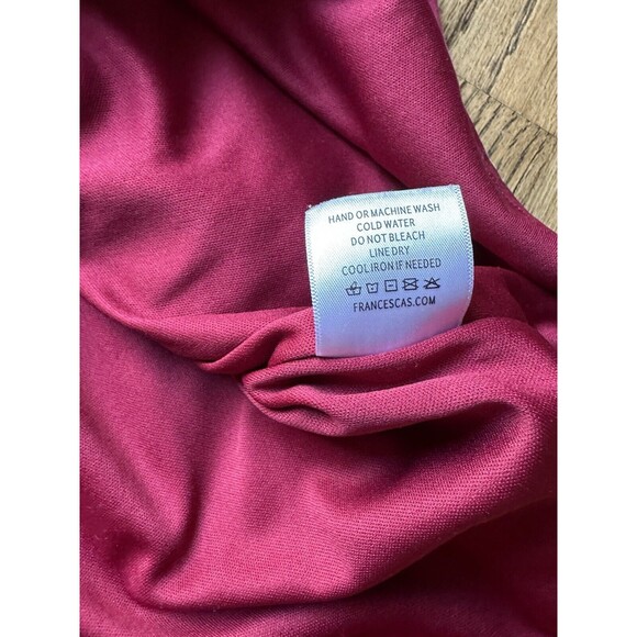 Blue Rain Womens Magenta Pink V-Neck Tunic Top Soft Blouse Size M Medium EUC - Picture 7 of 8